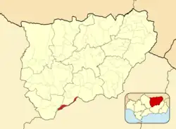 Расположение муниципалитета Ноалехо на карте провинции