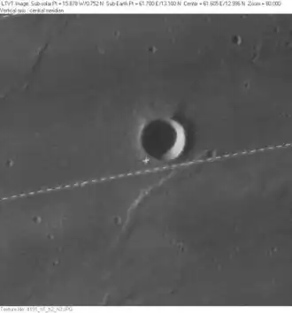 Снимок зонда Lunar Orbiter – IV.