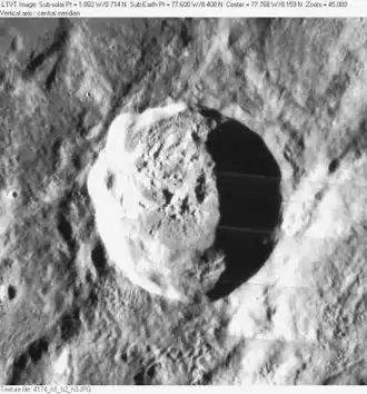 Снимок зонда Lunar Orbiter - IV