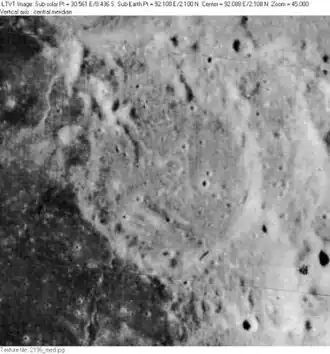 Снимок зонда Lunar Orbiter - II.