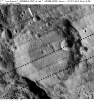 Снимок зонда Lunar Orbiter - IV.