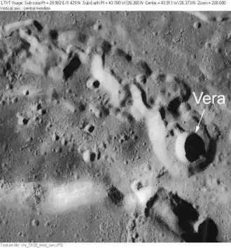 Снимок зонда Лунар Орбитер - V