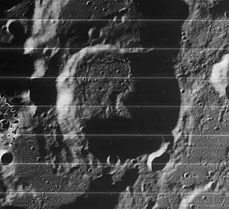 Снимок зонда Лунар Орбитер - V