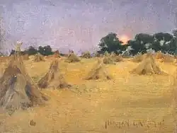 Солнце и стога сена (1886)