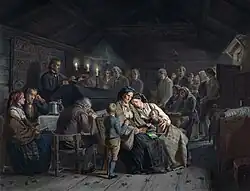 Книжная иллюстрация. Отпевание.