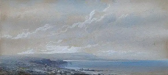 Побережье Северной Ирландии, акварель