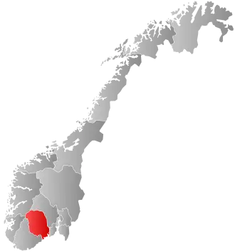 Телемарк на карте