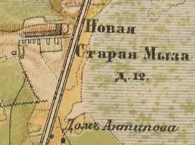 План деревни Новая. 1885 год