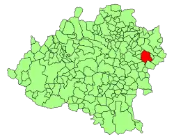 Расположение муниципалитета на карте провинции