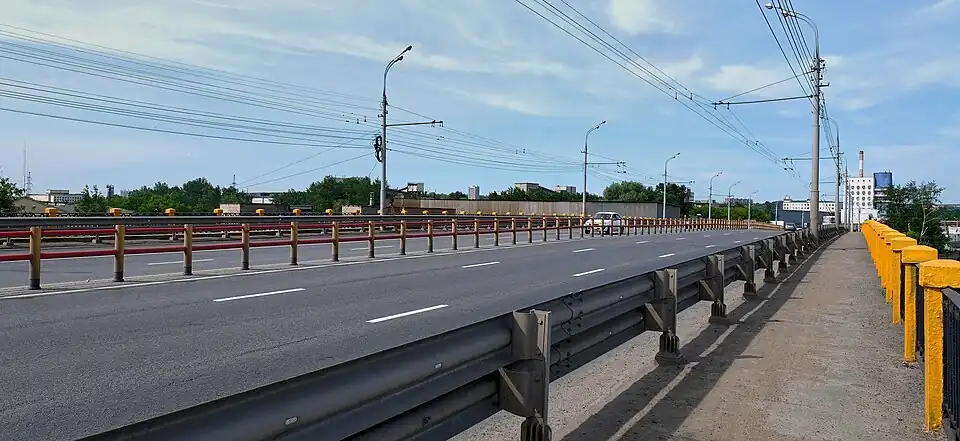 Вид на эстакаду сверху