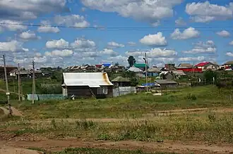 вид на село