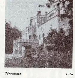 дворец Гижицких на польской открытке