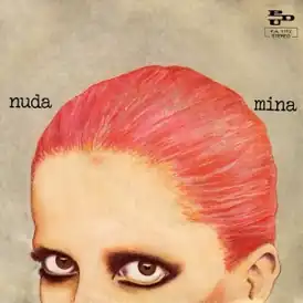 Обложка сингла Мины «Nuda» (1976)