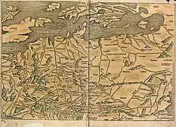 Карта Центральной и Северной Европы