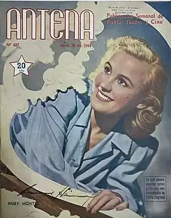Нури Монсе на обложке журнала «Antena», апрель 1944 года