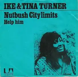Обложка сингла Тины Тёрнер «Nutbush City Limits» (1973)