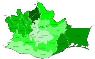 Оахака на карте