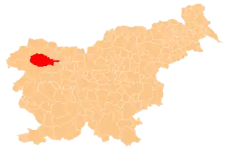 Бохинь на карте