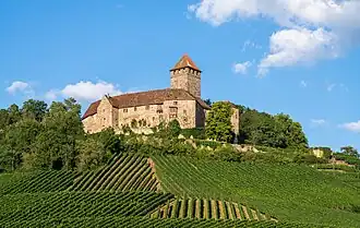 Вид замка Лихтенберг с юго-западной стороны