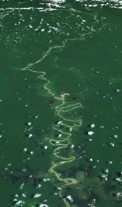 Спутниковая фотография реки Ок-Теди