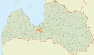 Олайнская волость на карте