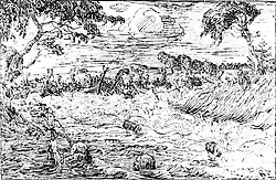 Потеря кораблей короля Кнуда (иллюстрация из «Круга Земного», 1899)