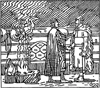 Конунг Олаф посылает Карла в Бьярмеланд