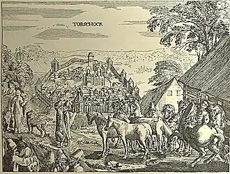 Олеарий А. Торжок. Середина XVII века