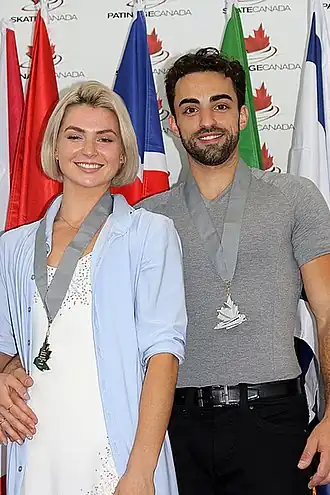 Оливия Смарт и Адриан Диасна награждении Autumn Classic (2018)