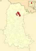 Расположение муниципалитета на карте провинции