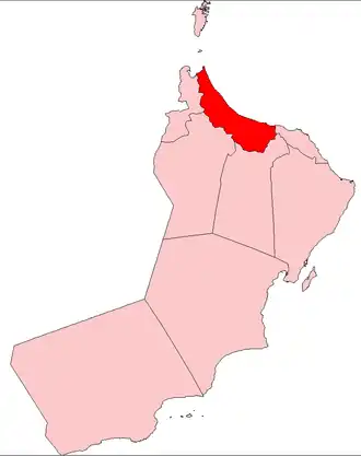 Эль-Батина на карте