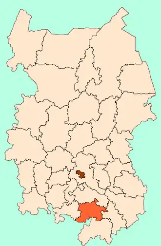 Павлоградский район на карте