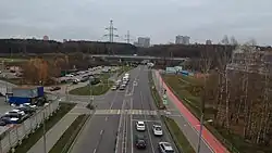 Один из участков Путиловского шоссе. Московская область