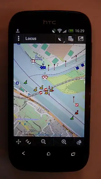 Скриншот программы Locus Map