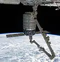 Cygnus перед стыковкой к надирному узлу Гармонии