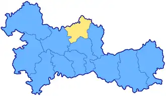 Болховский уезд на карте