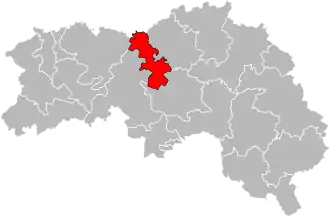 Кантон на карте департамента Орн