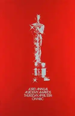 Плакат 43-й церемонии вручения наград премии «Оскар»