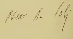 Изображение автографа