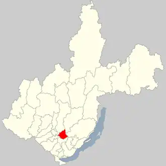 Осинский район на карте