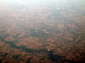 Город Оскалуса с высоты