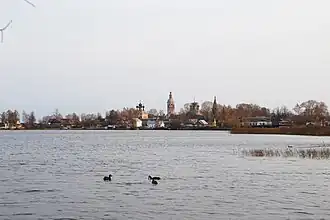 Вид на место крепости с озера