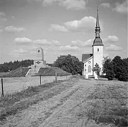 Отепяэская церковь и памятник Освободительной войне, 1930-е годы