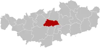 Расположение муниципалитета на карте провинции