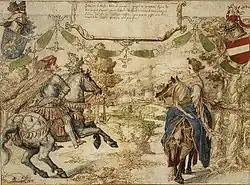 Оттон II и его жена Адельгейда фон Вианден