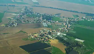 Вид на мошав с воздуха