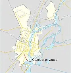 На карте города