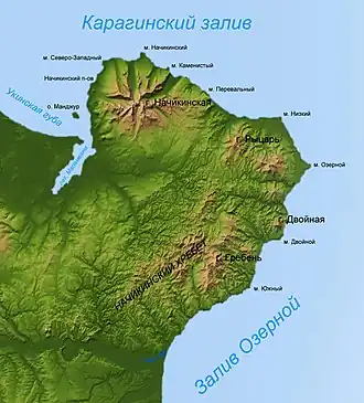 Карта полуострова