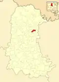 Расположение муниципалитета на карте провинции