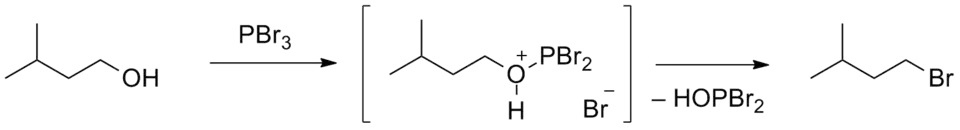 Галогенирование спиртов бромидом фосфора(III)
